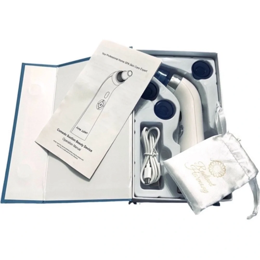 NEW Blackhead Remover Vacuum and Wrinkle Smoother Blue White
